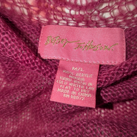 Betsey Johnson Deep Pink Knit Sweater - Picture 6 of 6